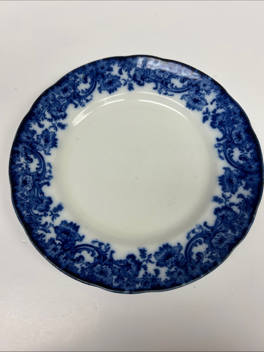 Antique 1890’s Royal Doulton “Melrose” flow blue 9 1/4” plate